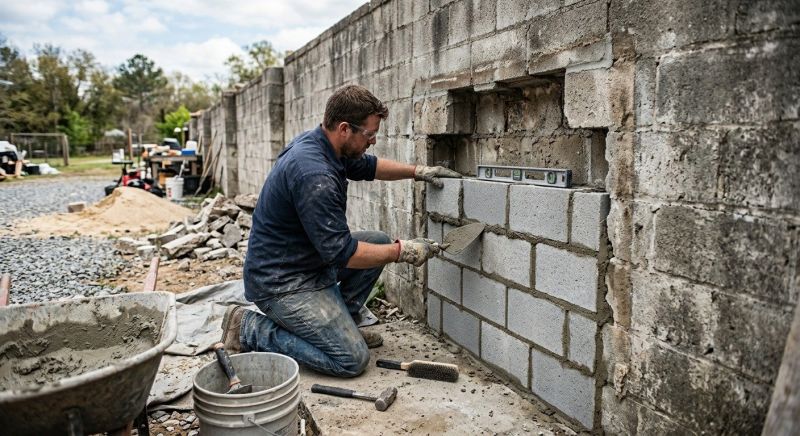 Block Wall Repair in Auburn, GA