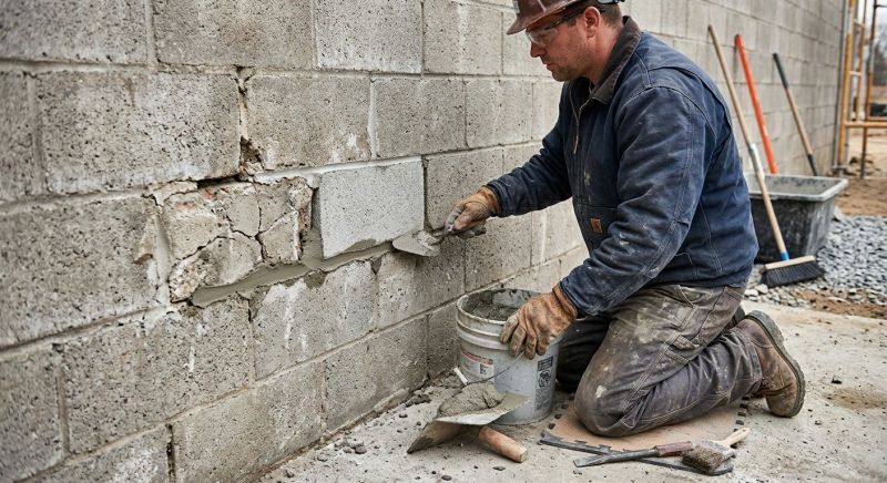 Block Wall Repair in Oxford, GA