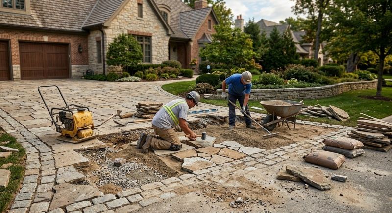 Brick Driveway Repair in Snellville, GA