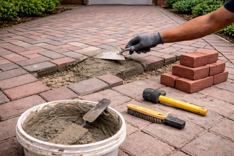 Brick Flatwork Repair in Loganville, GA