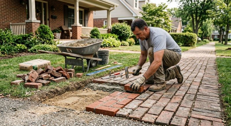 Brick Flatwork Repair in Oxford, GA