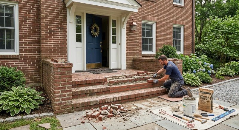 Brick Flatwork Repair in Tucker, GA