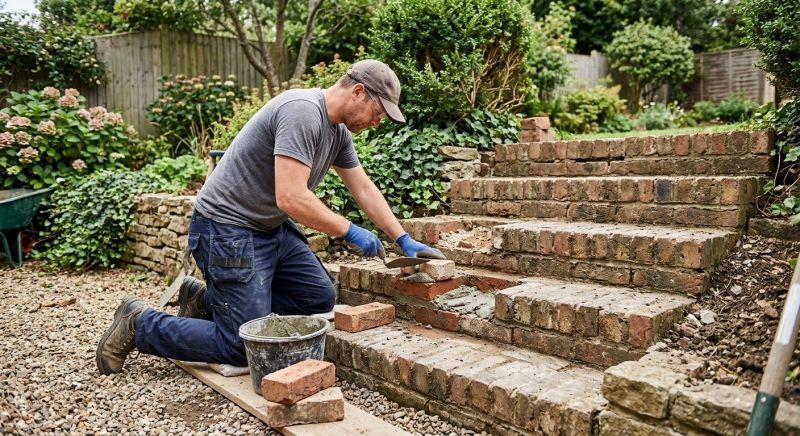 Brick Stairs Repair in Bethlehem, GA