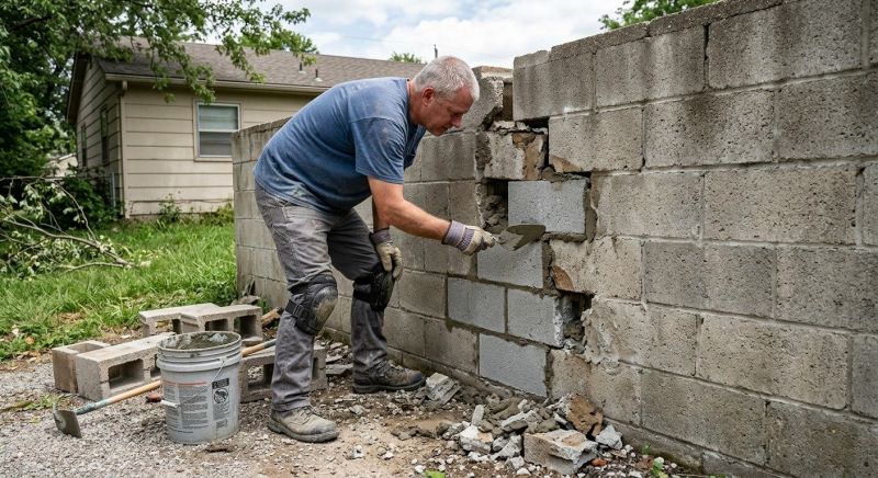 Cement Block Repair in Snellville, GA