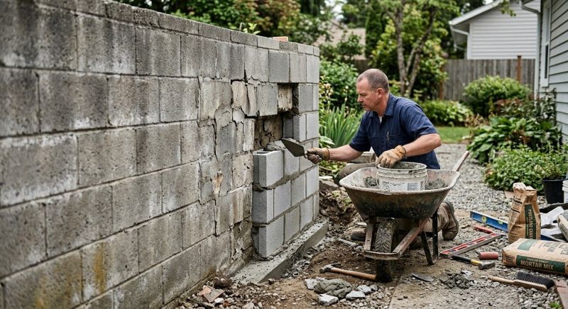 Cinder Block Repair in Snellville, GA