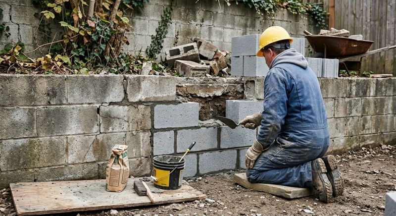 Concrete Block Repair in Gwinnett County, GA