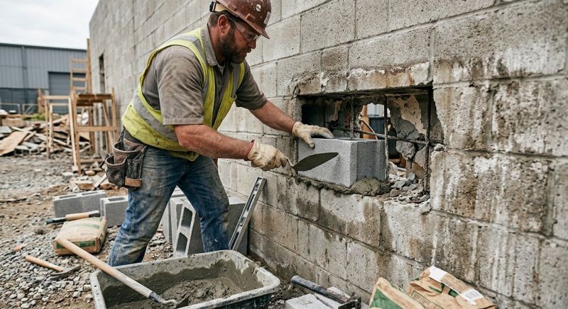 Concrete Block Repair in Loganville, GA