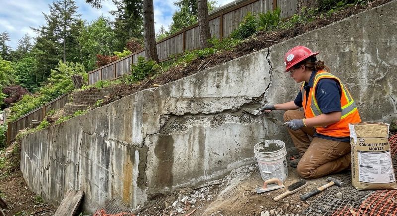 Retaining Wall Repair in Flowery Branch, GA