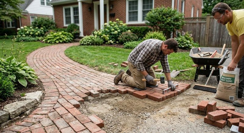 Stone Walkway Repair in Snellville, GA