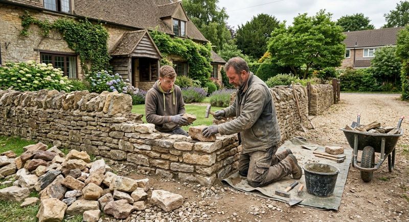 Stone Wall Repair in Duluth, GA